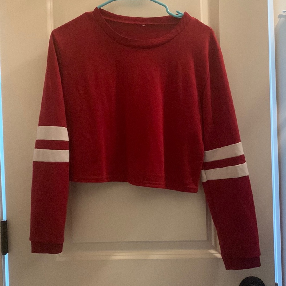 shein small red shirt